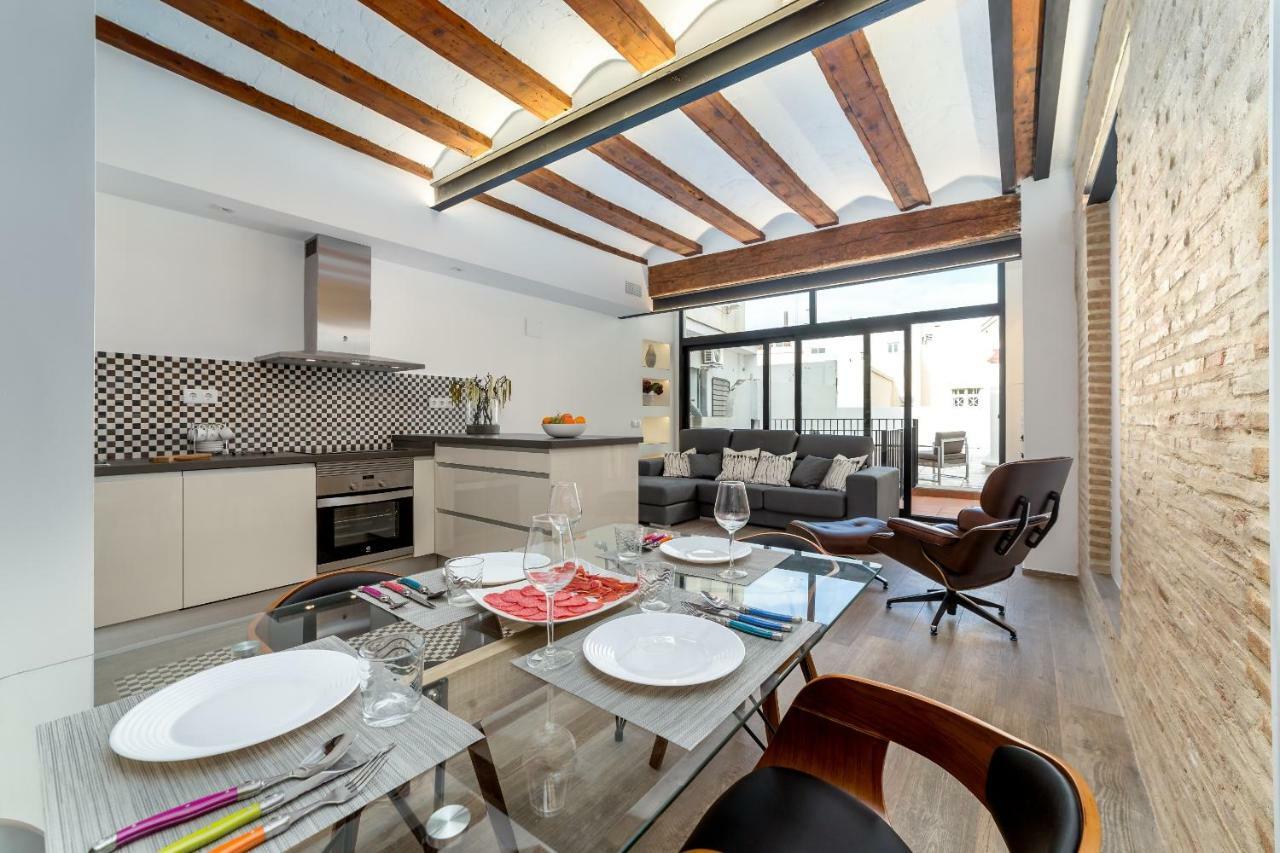 Florit Flats - Center Luxurious 1Br 1Ba Terrace Wi-Fi Ac Appartement Valencia Buitenkant foto